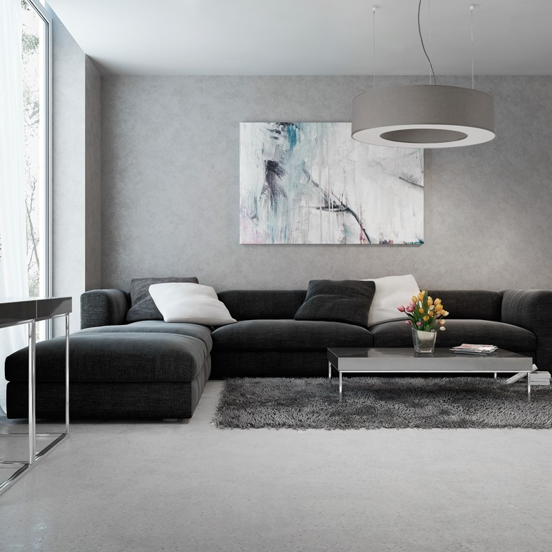 Żyrandol SATURNO SLIM 90 biały