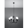 Żyrandol PICCOLO 5 czarny