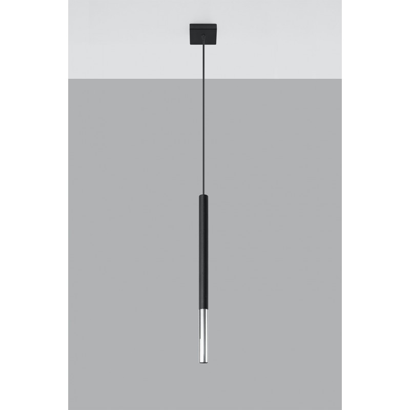 Lampa wisząca MOZAICA 1 czarny/chrom