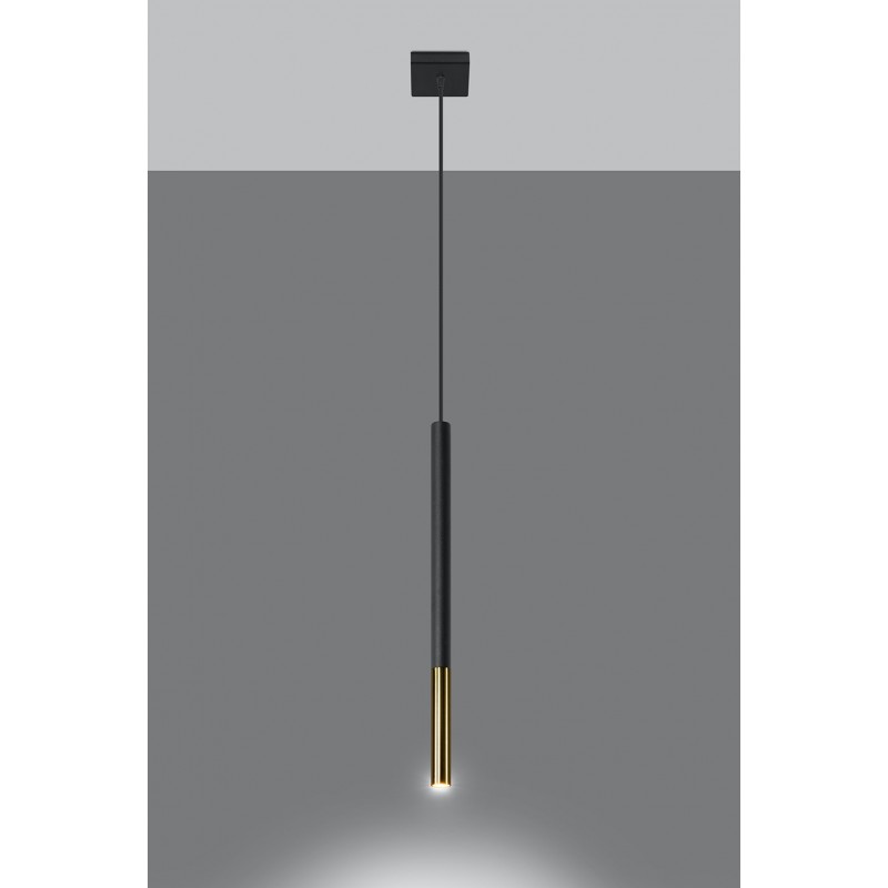 Lampa wisząca MOZAICA 1 czarny/złoto