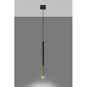 Lampa wisząca MOZAICA 1 czarny/złoto