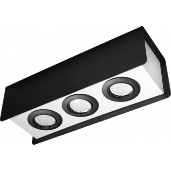 Plafon STEREO 3 Czarny