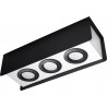Plafon STEREO 3 Czarny