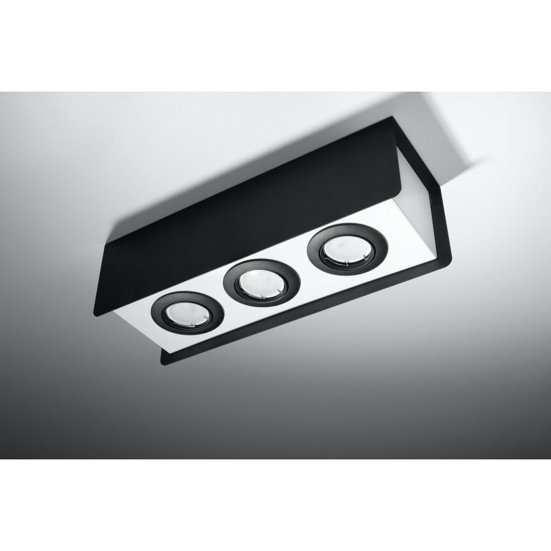 Plafon STEREO 3 Czarny