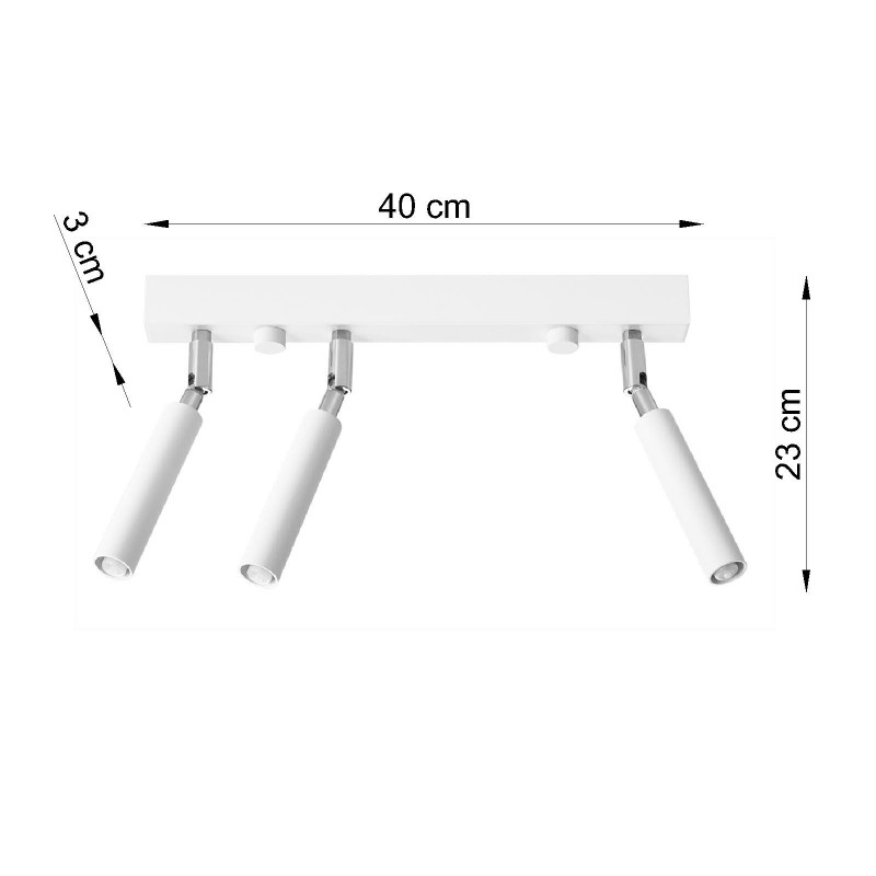 Plafon EYETECH 3 biały