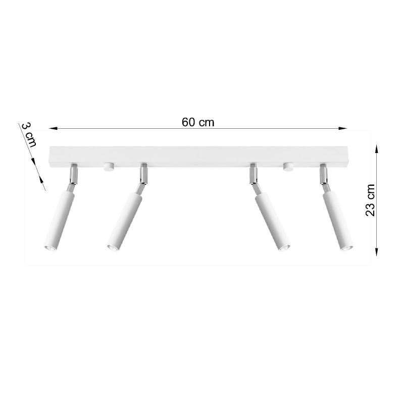 Plafon EYETECH 4 biały