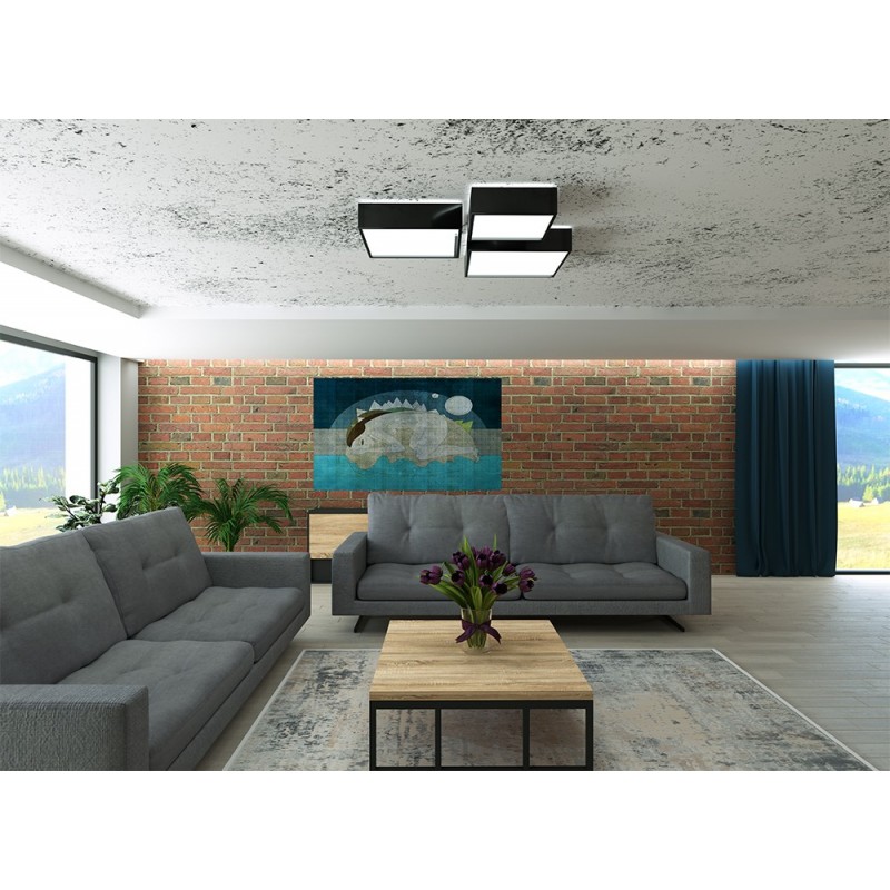 Plafon HORUS 55 czarny