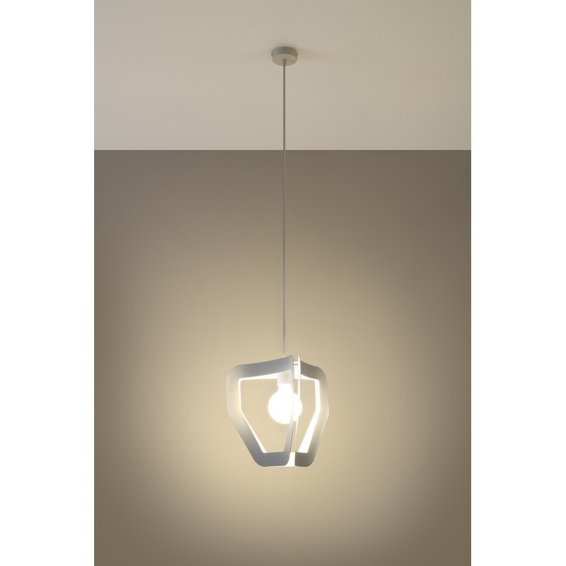 Lampa wisząca TRES biała