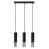 Lampa wisząca LOOPEZ 3L czarny/chrom