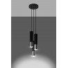 Lampa wisząca LOOPEZ 3P czarny/chrom