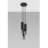 Lampa wisząca LOOPEZ 3P czarny/chrom