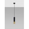 Lampa wisząca LOOPEZ 1 czarny/złoty