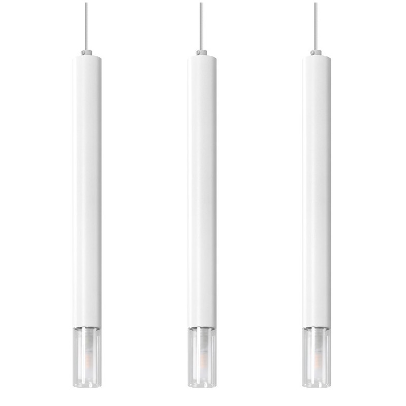 Lampa wisząca WEZYR 3 biała