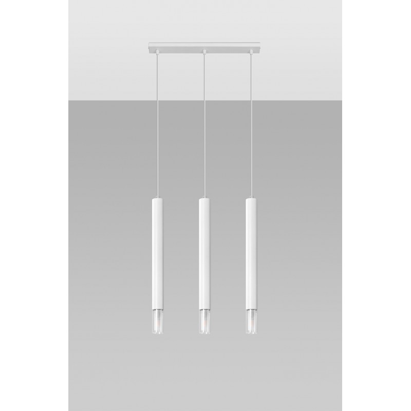 Lampa wisząca WEZYR 3 biała