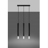 Lampa wisząca WEZYR 3 czarna