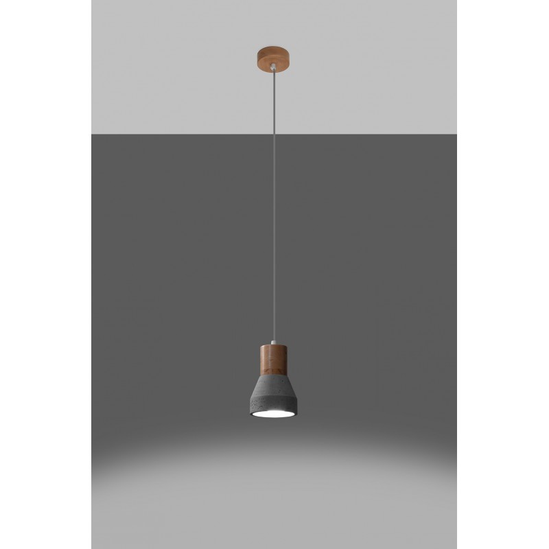 Lampa wisząca QUBIC szara