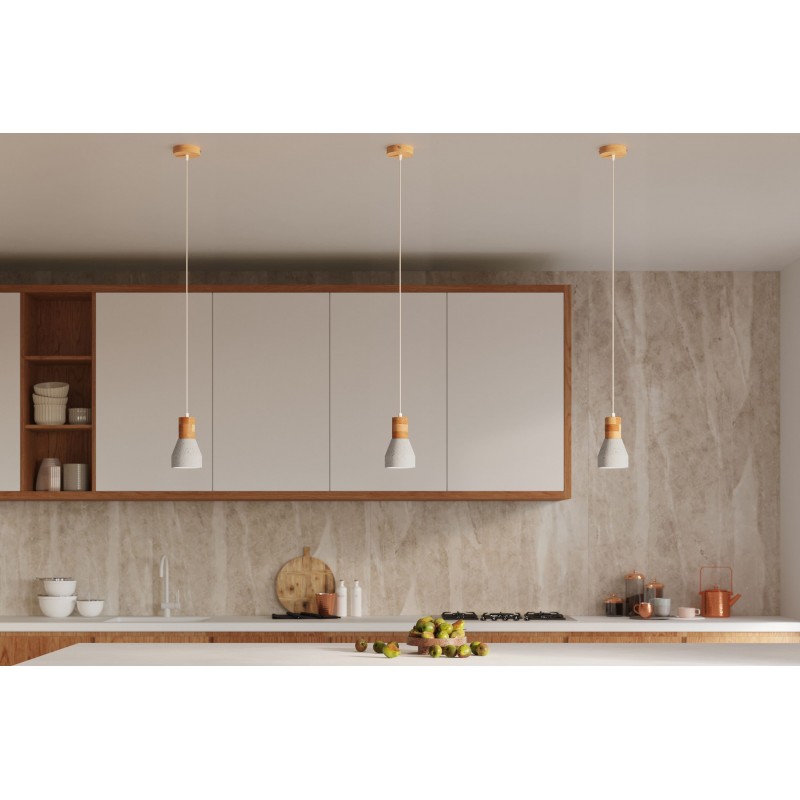 Lampa wisząca QUBIC szara