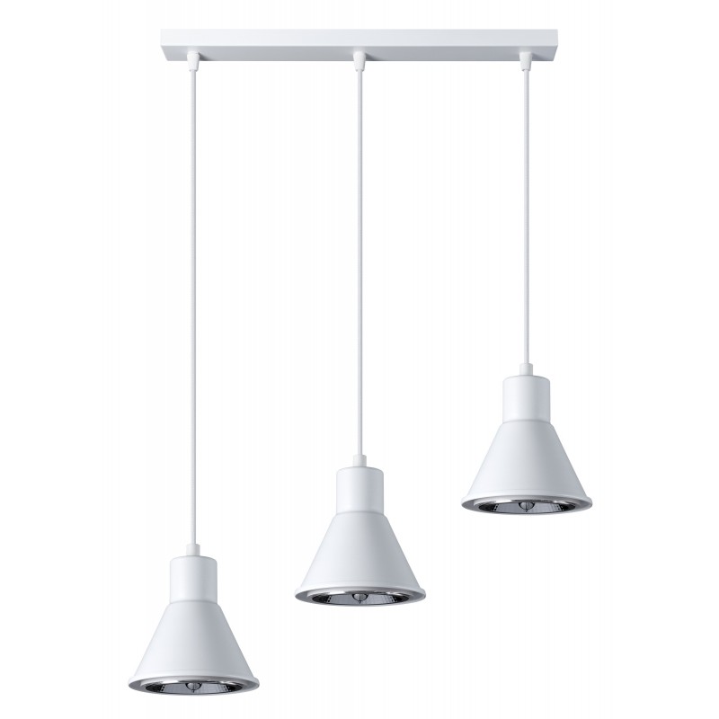 Lampa wisząca TAZILA 3 biała [AR111]