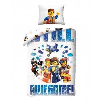 Pościel bawełna 140x200+1p70x90 Lego Przygoda 2