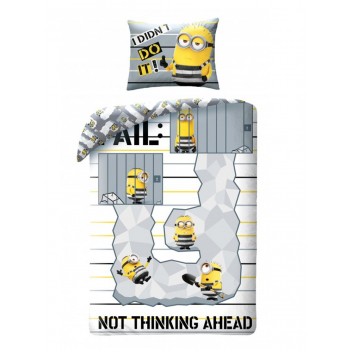Pościel bawełna 140x200+1p70x90 Minionki