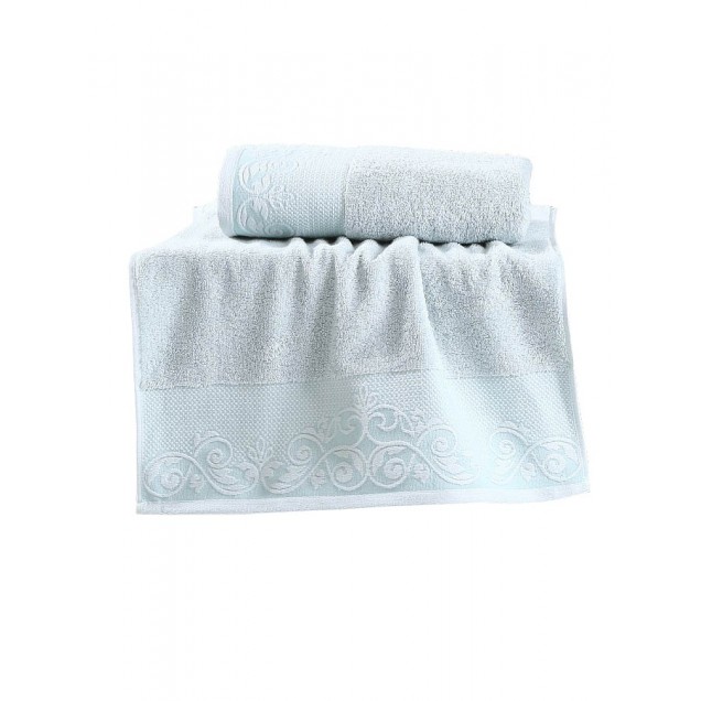 Ręcznik bawełniany frotte BEYZA/2410/petrol 50x90+70x140 kpl. - 1