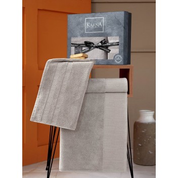 Ręcznik bawełniany frotte MORANO/3470/beige 50x90+70x140 kpl.