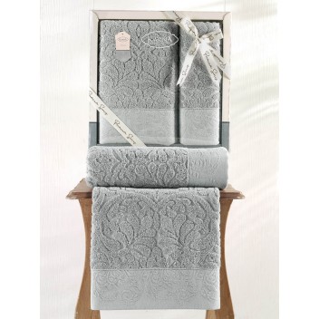 Ręcznik bawełniany frotte NOVRA/3662/green 50x90+70x140 kpl.