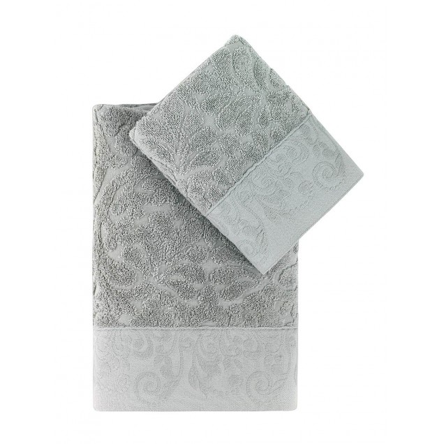 Ręcznik bawełniany frotte NOVRA/3662/green 50x90+70x140 kpl. - 1