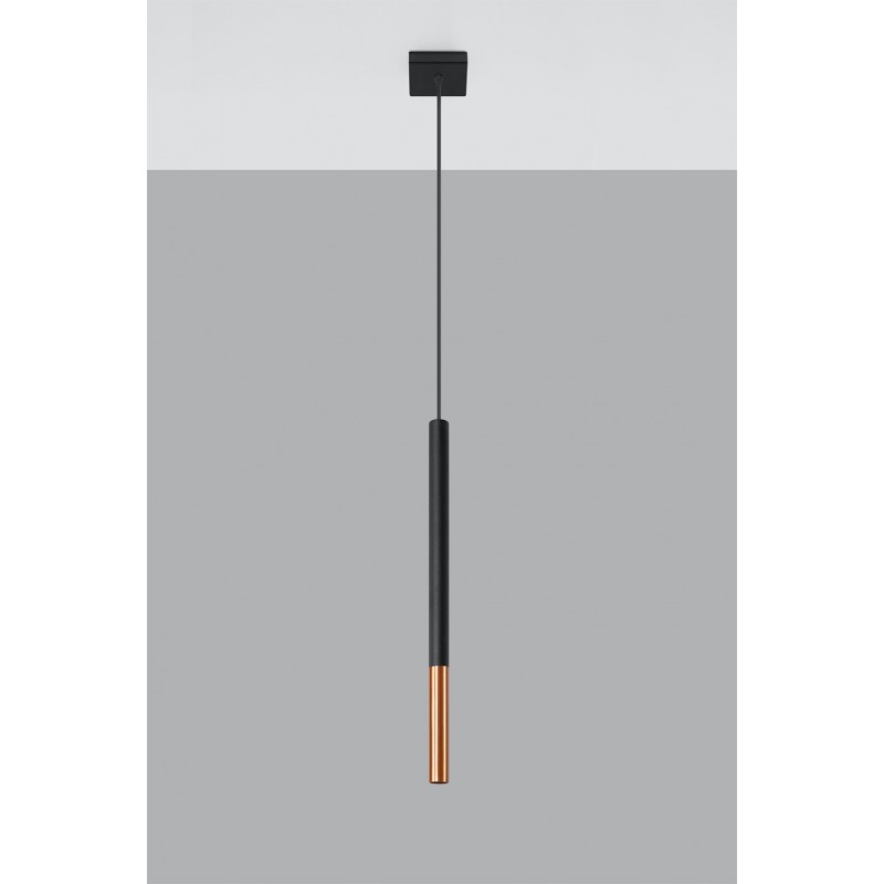 Lampa wisząca MOZAICA 1 czarny/miedź