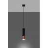 Lampa wisząca LOOPEZ 1 czarny/miedź