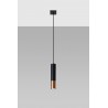 Lampa wisząca LOOPEZ 1 czarny/miedź