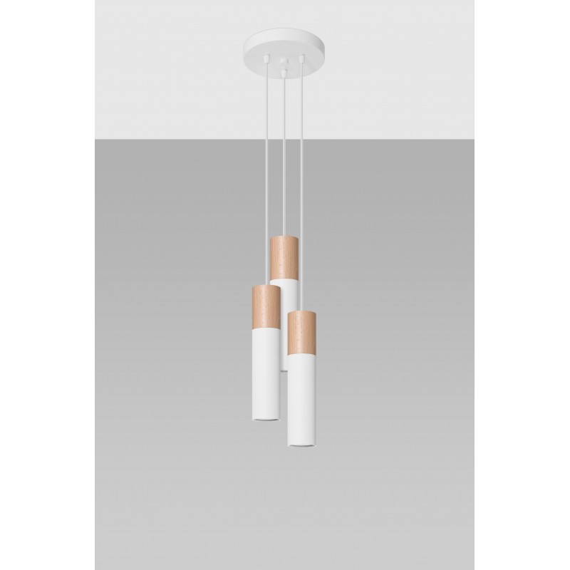 Lampa wisząca PABLO 3P biała