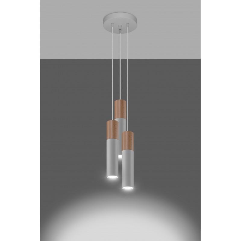 Lampa wisząca PABLO 3P biała