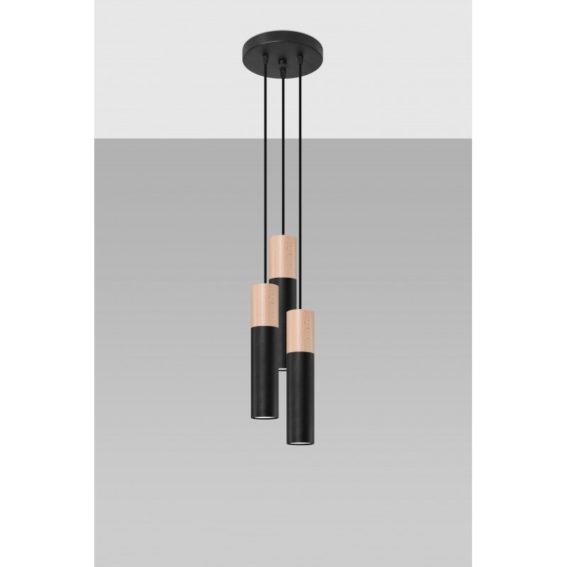 Lampa wisząca PABLO 3P czarna