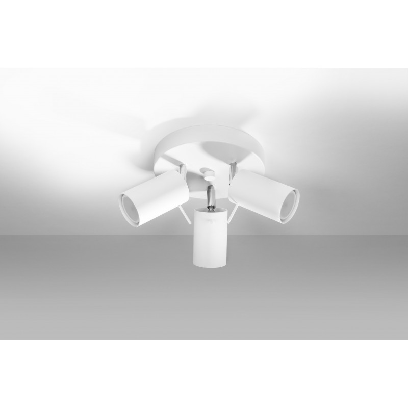 Plafon RING 3P biały