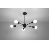 Żyrandol LANGO 5 czarny