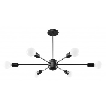 Żyrandol LANGO 6 czarny