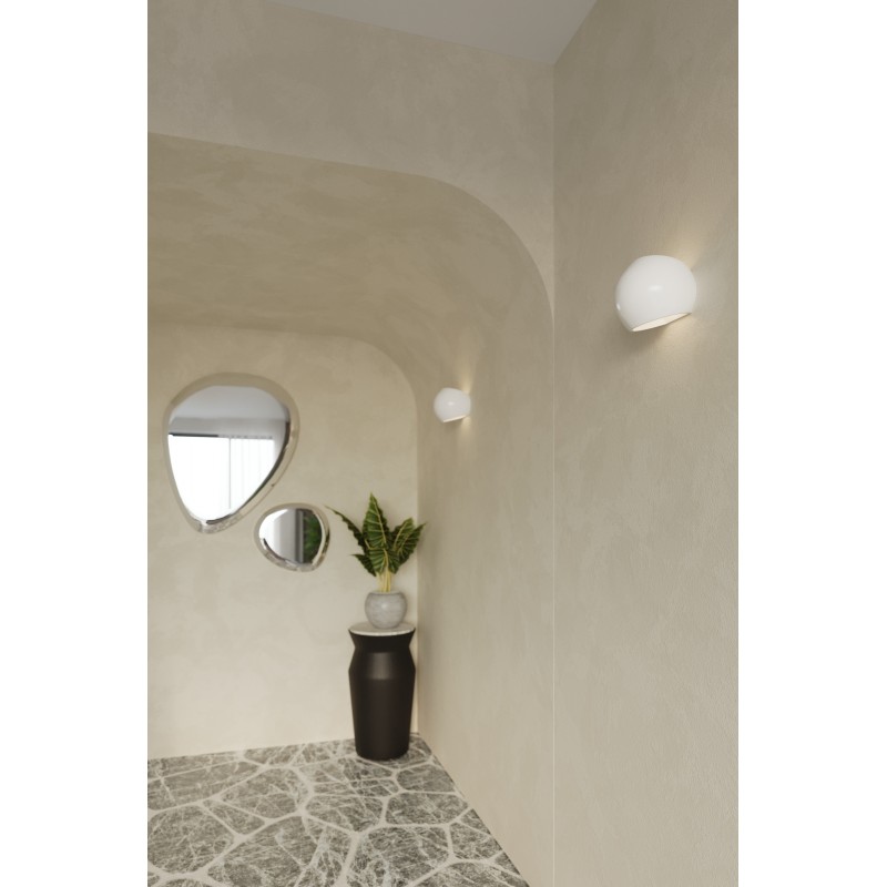 Kinkiet lakierowany GLOBE biały połysk