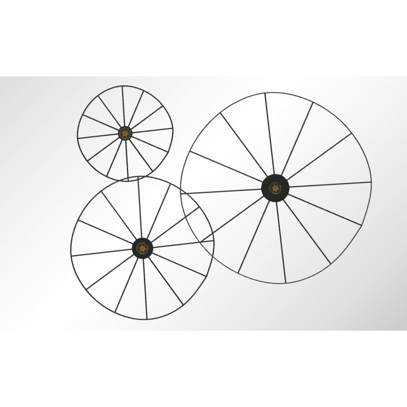 Kinkiet / Plafon ESKOLA 110 czarny