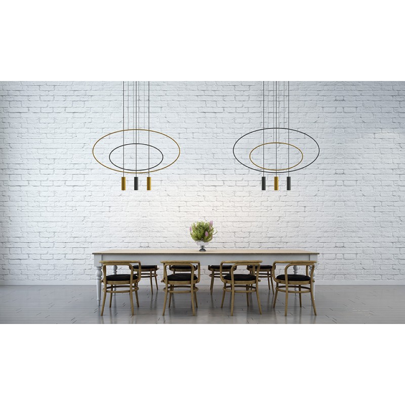 Lampa wisząca HOLAR 1 czarna