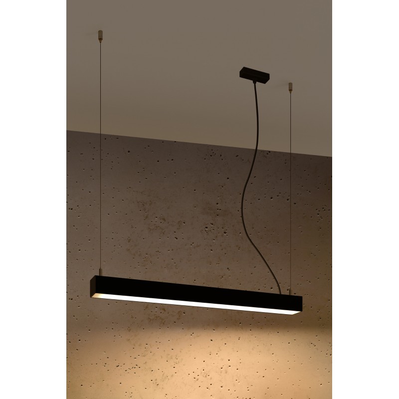 Lampa wisząca PINNE 67 czarna 3000K