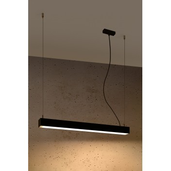 Lampa wisząca PINNE 67 czarna 3000K
