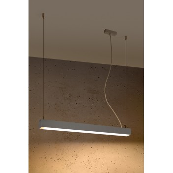 Lampa wisząca PINNE 67 szara 3000K