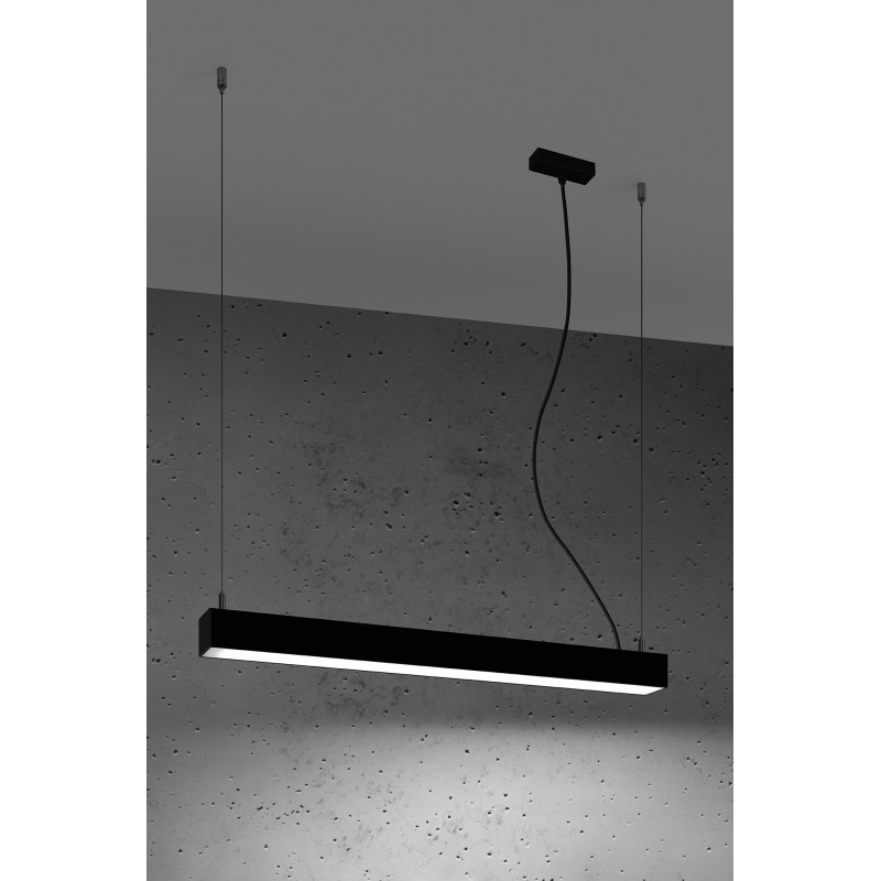 Lampa wisząca PINNE 67 czarna 4000K