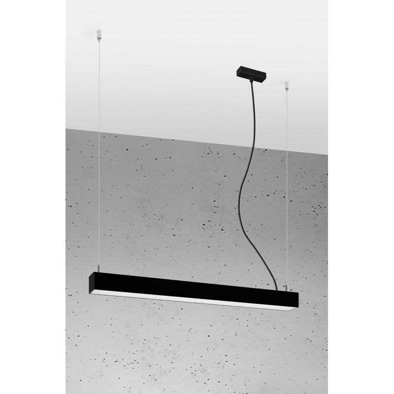Lampa wisząca PINNE 67 czarna 4000K