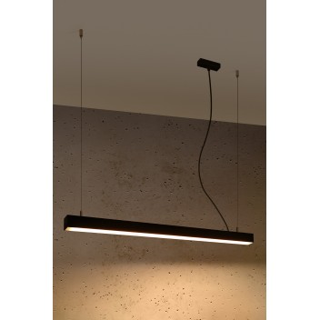 Lampa wisząca PINNE 90 czarna 3000K