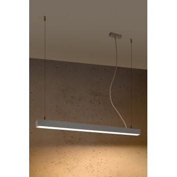Lampa wisząca PINNE 90 szara 3000K